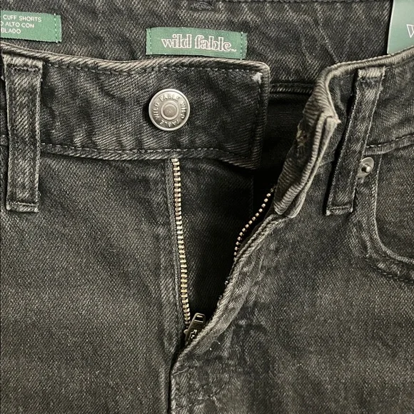 NWT Black High-Rise Denim Shorts Wild Fable size 6R - Picture 10 of 10